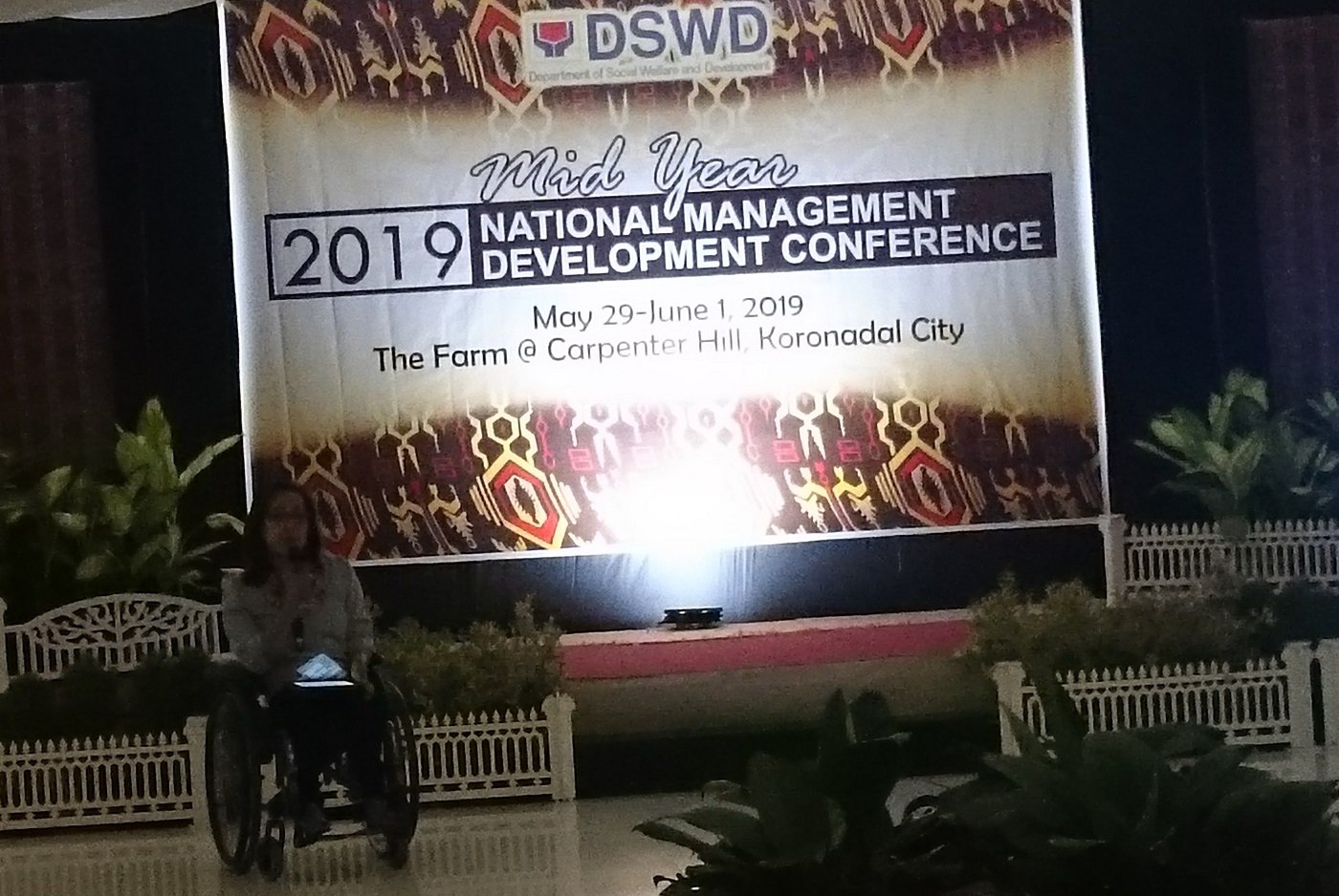 NCDA OIC CARMEN ZUBIAGA PRESENTS POLICY ISSUES AND RECOMMENDATIONS  DURING THE DSWD 2019 MID-YEAR  NATIONAL MANAGEMENT DEVELOPMENT CONFERENCE (NMDC)