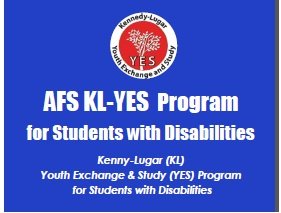 AFS KL-YES Program for Students with Disabilities