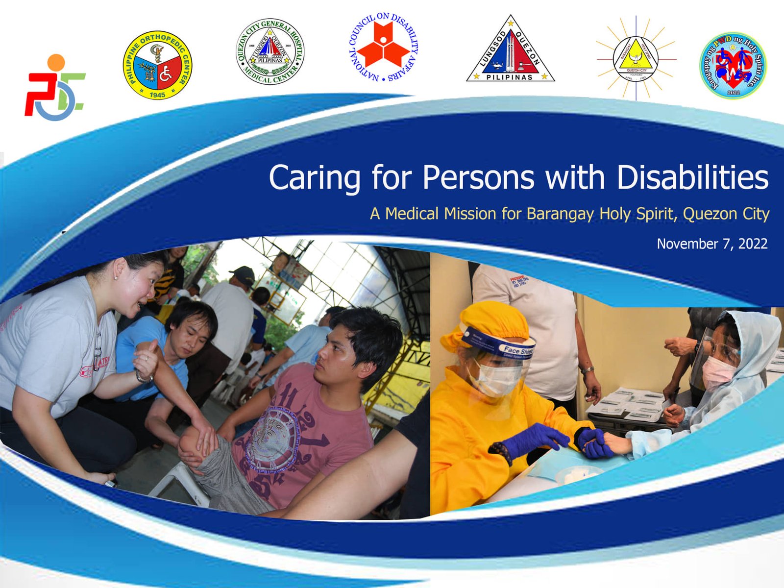 CARING FOR PERSONS WITH DISABILITIES A Medical Mission For Barangay   Medical Mission22.11.07 