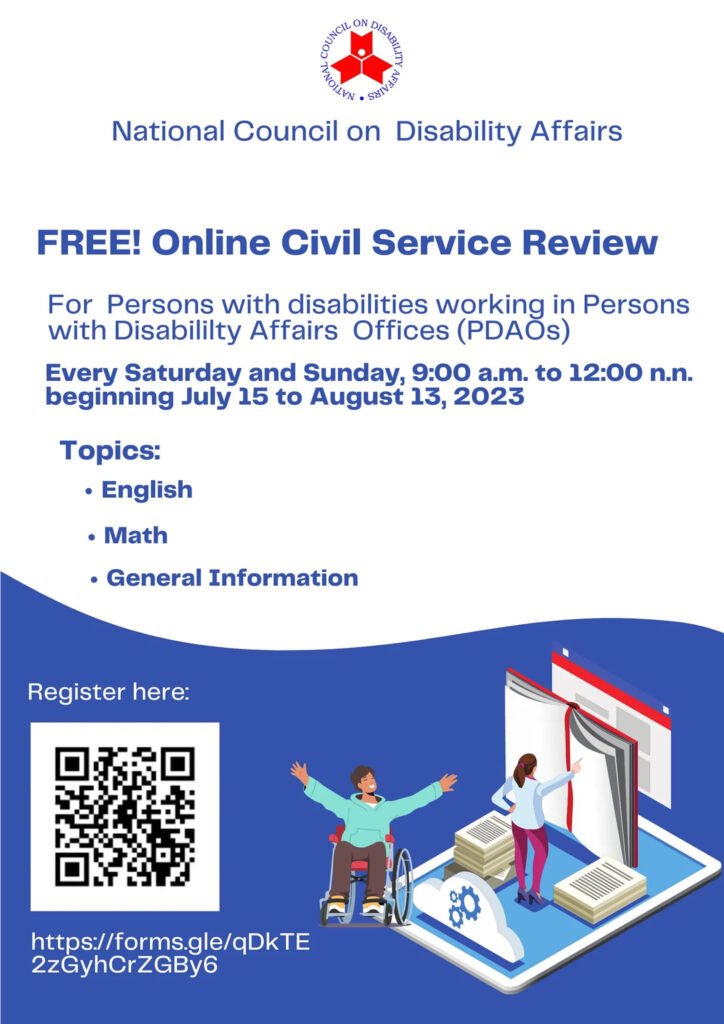 Free Online Civil Service Review Banner with boxed bar code and url link