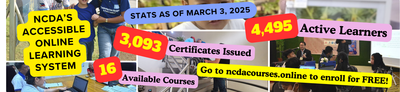 As of March 3, 2025, our Accessible Online Course has reached a milestone of 4,495 active learners, 3,093 certificates issued, and 16 available courses!